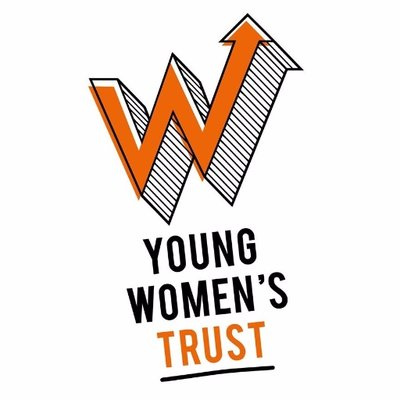 Orange and black Young Women's Trust Logo